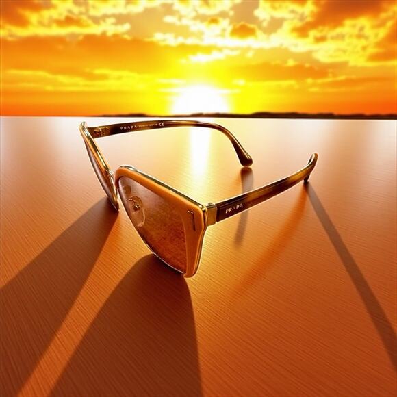 Prada Women's Sunglasses in Pink and Brown. #14 Offer - Picture 2 of 7